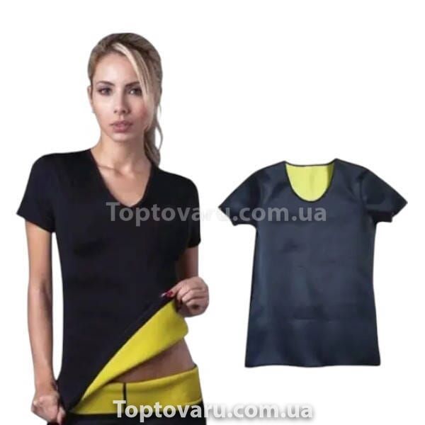 Футболка женская для похудения 2XL Hot Shapers Черная 27076 фото