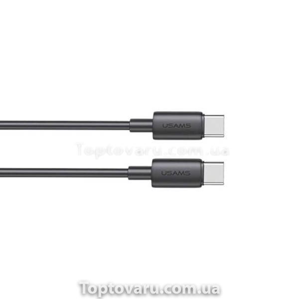 Кабель Usams SJ711 Type-C To Type-C 60W Fast Charging black 22495 фото