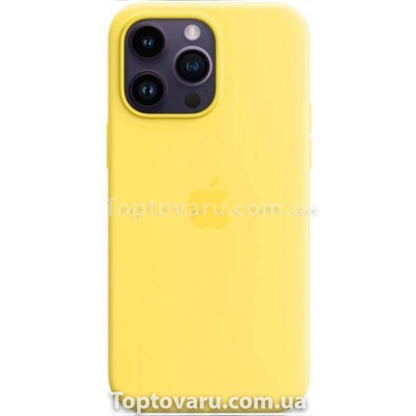 Чохол для смартфона Silicone Full Case AAA MagSafe IC для iPhone 14 Pro Max Canary Yellow 18871 фото