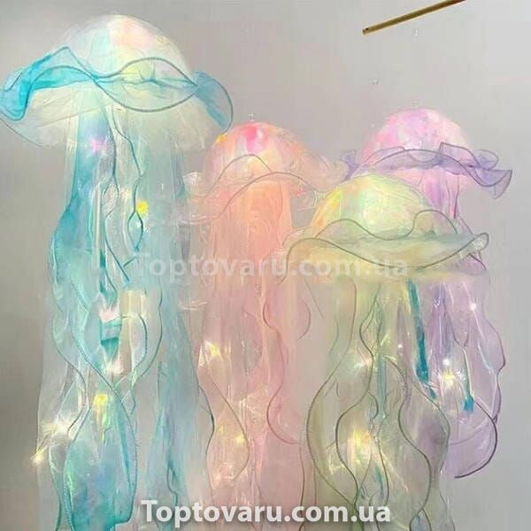 Декор, що світиться Медуза на батарейках Jellyfish lamp AND HA-113 Блакитна 22137 фото