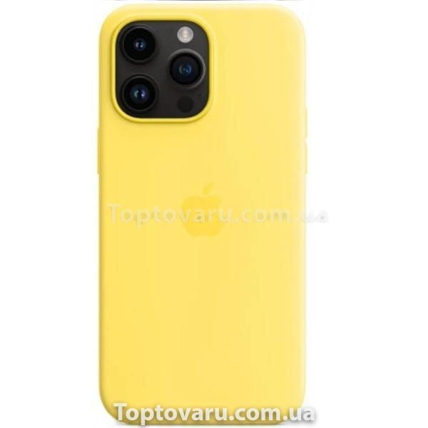 Чохол для смартфона Silicone Full Case AAA MagSafe IC для iPhone 14 Pro Max Canary Yellow 18871 фото