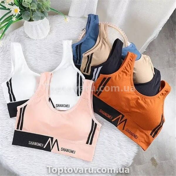 Бюстгальтер спортивный Shoulder Sports Suit Оранжевый 20606 фото