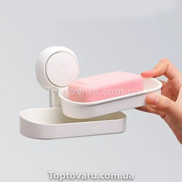 Мыльница на присоске Soap Box Multifunctional Белая 9931 фото