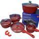 Набор посуды 12 предметов Bellmax Cookware Set BM-100 Красный 19958 фото 4