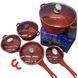 Набор посуды 12 предметов Bellmax Cookware Set BM-100 Красный 19958 фото 1