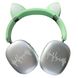 Бездротові навушники Bluetooth з котячими вушками LED SP-20A Зелені 17952 фото 1