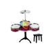 Барабанная установка со стульчиком Jazz Drum Цветная полоска 14359 фото 1
