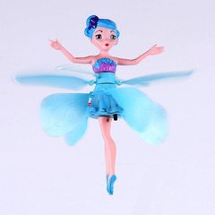 Летающая кукла фея Flying Fairy летит за рукой Голубая 7064 фото