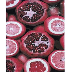 Картина за номерами Strateg ПРЕМІУМ Гранат та грейпфрут з лаком розміром 40х50 см (SY6846) SY6846-00002 фото