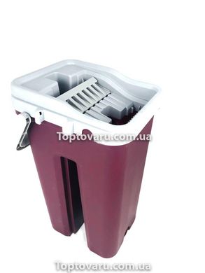Комплект для прибирання сміття і швабра з віджиманням Scratch 8л Фиолетово-сірий 3702 фото