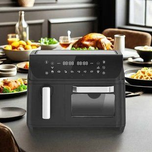 Аэрофритюрница мультипечь двухкамерная 4л+8,5л 2400Вт SOKANY SK- 10060 25133 фото