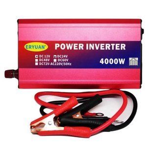 Перетворювач напруги з 12V 4000W з дисплеєм EY-4000W EYURAN LCD SMART Червоний 36383 фото