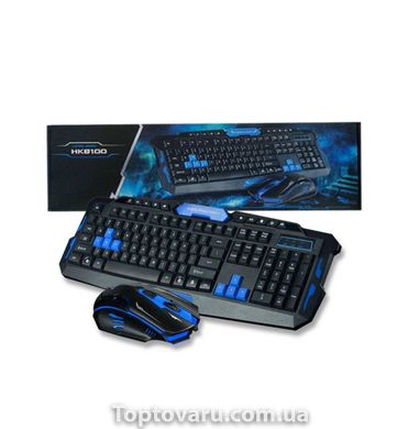 Комплект беспроводной клавиатуры с мышью Pro Gaming HK-8100 Черный 2262 фото