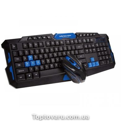 Комплект бездротової клавіатури з мишею Pro Gaming HK-8100 Чорний 2262 фото