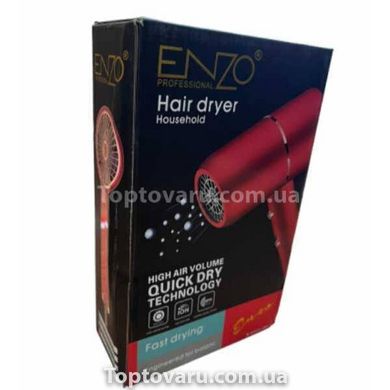 Фен для сушіння волосся ENZO EN-6080 Червоний 14026 фото
