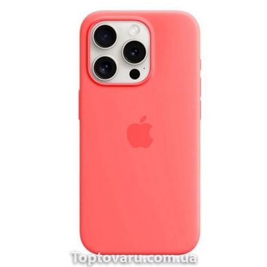 Чохол для смартфона Silicone Full Case AAA MagSafe IC для iPhone 15 Pro Guava 18813 фото