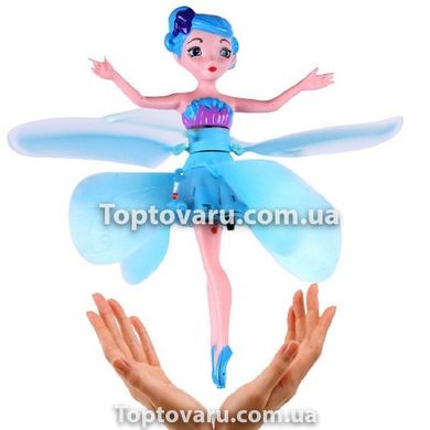 Літаюча лялька фея Flying Fairy летить за рукою Блакитна 7064 фото
