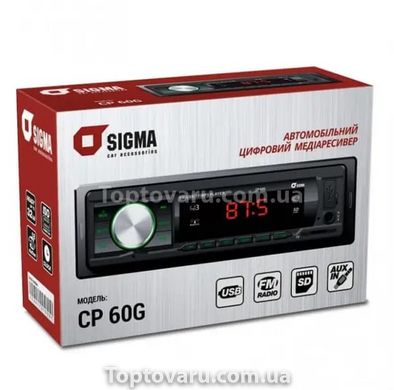 Автомагнітола SIGMA CP 60G Чорна 9056 фото