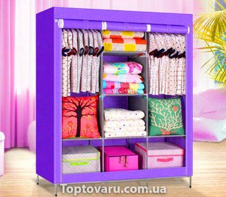 Складной тканевый шкаф Storage Wardrobe 88130 Фиолетовый 1360 фото