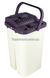 Комплект для уборки ведро и швабра с отжимом EasyMop 10л Бежево-фиолетовый 2197 фото 3