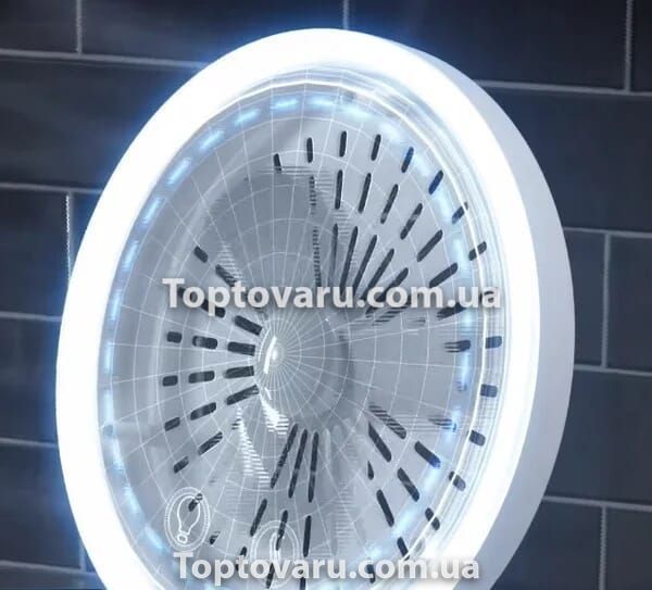 Настольное зеркало с подсветкой и вентилятором Beauty Breeze Mirror Белое 2112 фото