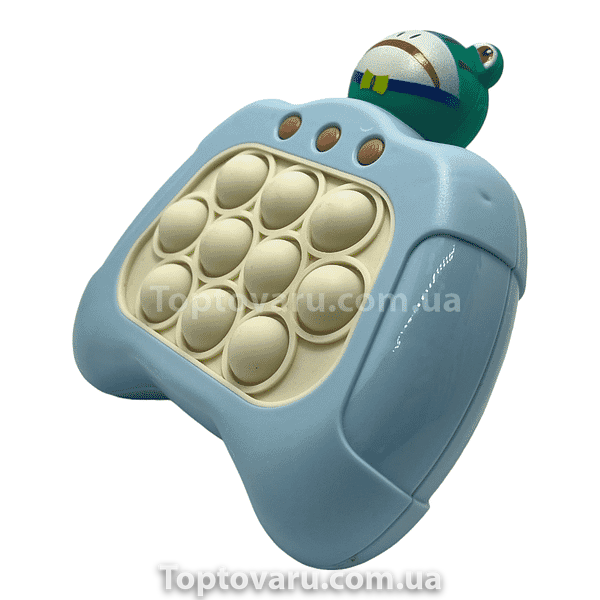 Игрушка антистресс Pop it PRO Лягушка Голубая 12996 фото