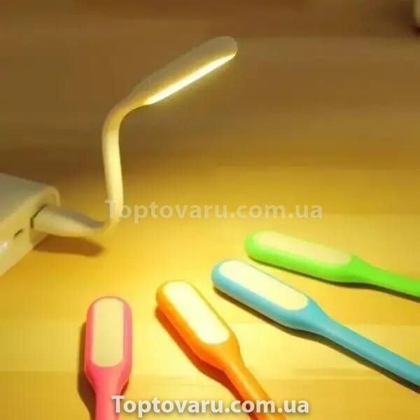 Портативний гнучкий LED USB світильник Жовтий 13007 фото