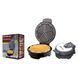 Вафельниця Hoffmans HM-3024 з формами серця 1000W Чорна 38079 фото 2