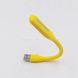 Портативний гнучкий LED USB світильник Жовтий 13007 фото 3