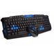 Комплект бездротової клавіатури з мишею Pro Gaming HK-8100 Чорний 2262 фото 3