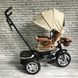 Дитячий триколісний велосипед Best Trike 5099 (БЕЖЕВИЙ), батьківська ручка і поворотне сидіння 1864 фото 5