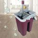 Комплект для прибирання сміття і швабра з віджиманням Scratch 8л Фиолетово-сірий 3702 фото 1