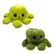 Мягкая игрушка осьминог перевертыш двусторонний «веселый + грустный» Зеленый салатовый 13744 фото 1