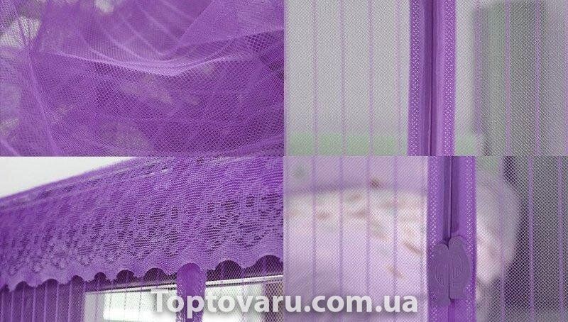 Антимоскитная штора на дверь на магнитах Magic Mesh Фиолетовая 552 фото