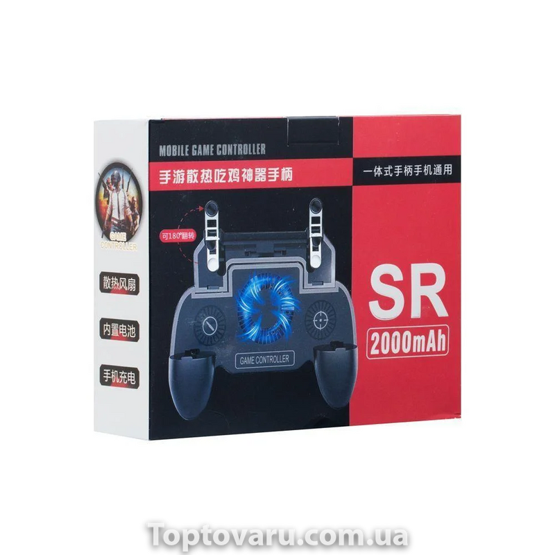 Геймпад триггер для телефона SR 2000 mAh с охлаждением 4321 фото