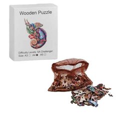 Пазл деревянный Хамелеон К5047/B36699 Wooden Puzzle 17794 фото