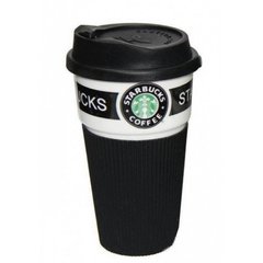 Керамическая термочашка Starbucks Черная 5494 фото