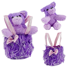 Сумочка дитяча з іграшкою Фіолетова 15406 фото