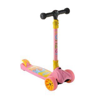Самокат Scooter Maxi со светящимися колесами, фонариком, складной руль 1797 фото