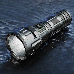 Фонарь ручной аккумуляторный повышенной мощности поисковый YEMAO YM-A11 XH P70 Черный 37246 фото
