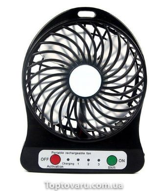 Міні-вентилятор Portable Fan Mini Чорний 715 фото