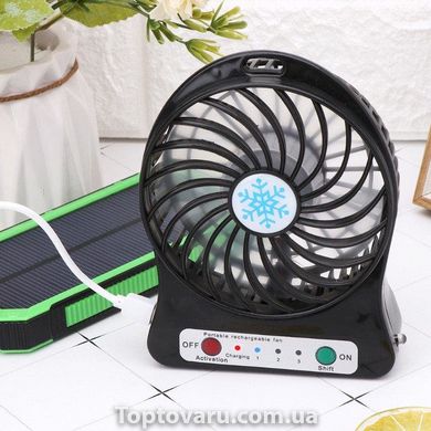 Мини-вентилятор Portable Fan Mini Черный 715 фото