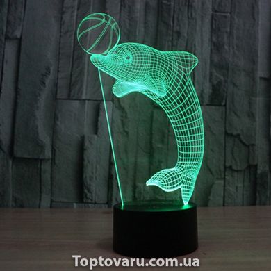 Настольный светильник New Idea 3D Desk Lamp Дельфин 1534 фото