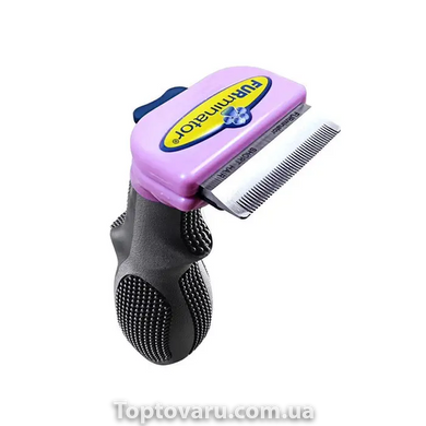Фурминатор с кнопкой для чистки шерсти FURminator 6.8 см Фиолетовый 10507 фото