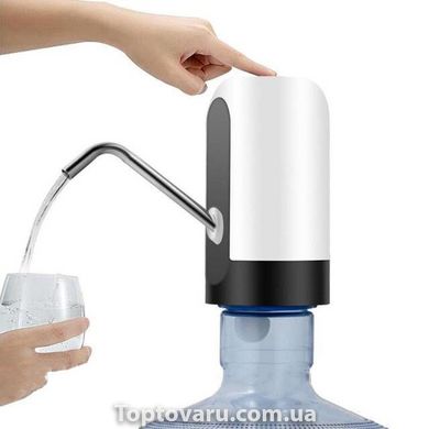 Сенсорна насадка-помпа на пляшку Automatic Water Dispenser Біла 844 фото