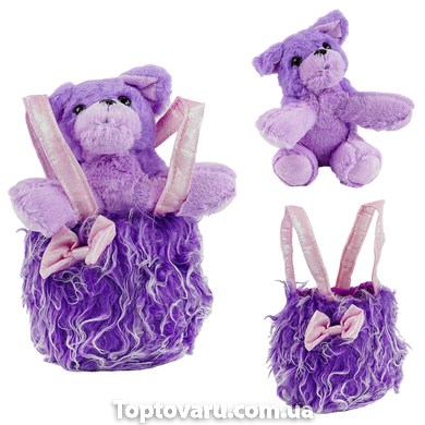 Сумочка дитяча з іграшкою Фіолетова 15406 фото