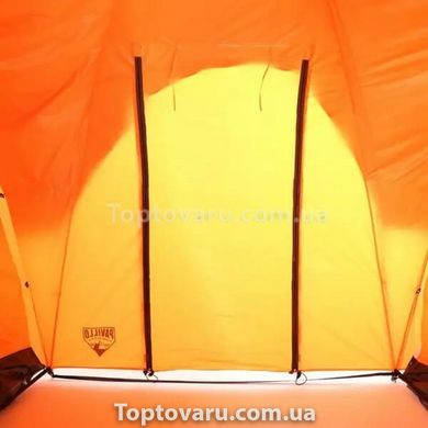 Палатка 2-х местная Bestway 68005 + антимоскитная сетка+ сумка Оранжево-Серая 10977 фото