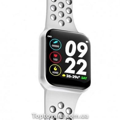 Смарт годинник Smart Watch F8 Білий ремінець 1155 фото