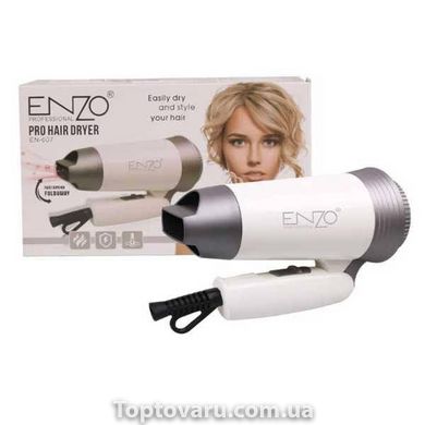 Фен для сушіння волосся дорожній ENZO EN-607 Білий 14027 фото