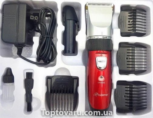 Машинка для стрижки волос Gemei GM-6001 Красная 2491 фото
